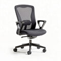Ergonomische bureaustoel met mesh rugleuning in zwart 45 x 60 x 95cm